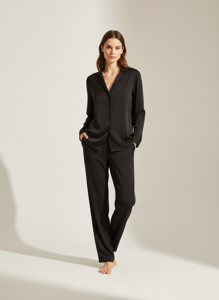 WOMEN'S LONG SLEEVE BUTTON UP SET