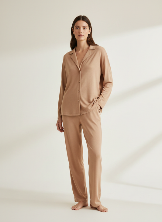 WOMEN'S LONG SLEEVE BUTTON UP SET